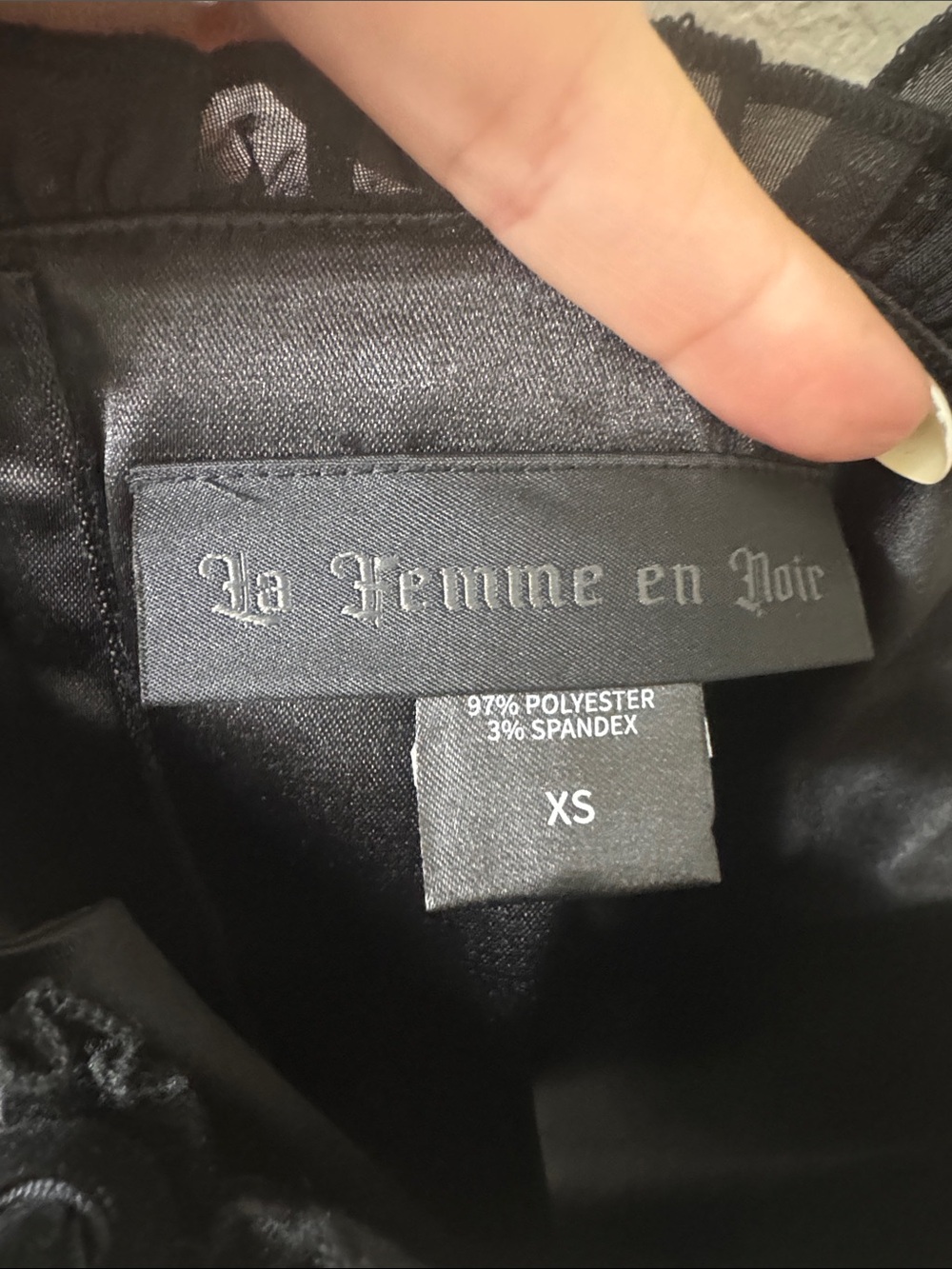 La Femme en Noir gothic glamour bustier - Picture 4 of 5